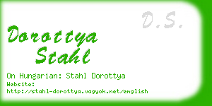 dorottya stahl business card